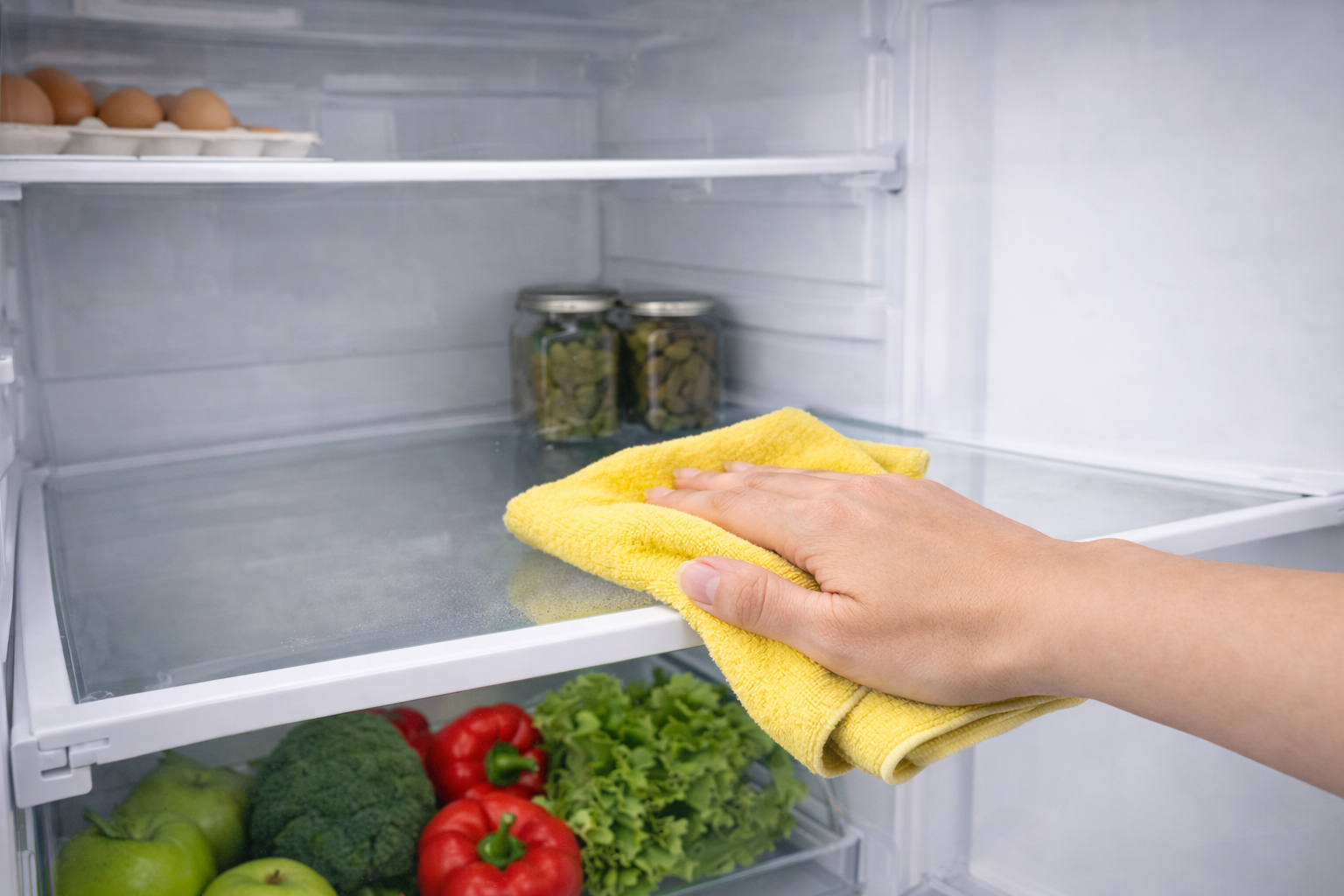 Kühlschrank reinigen: Hygienisch, nachhaltig und ohne Chemie