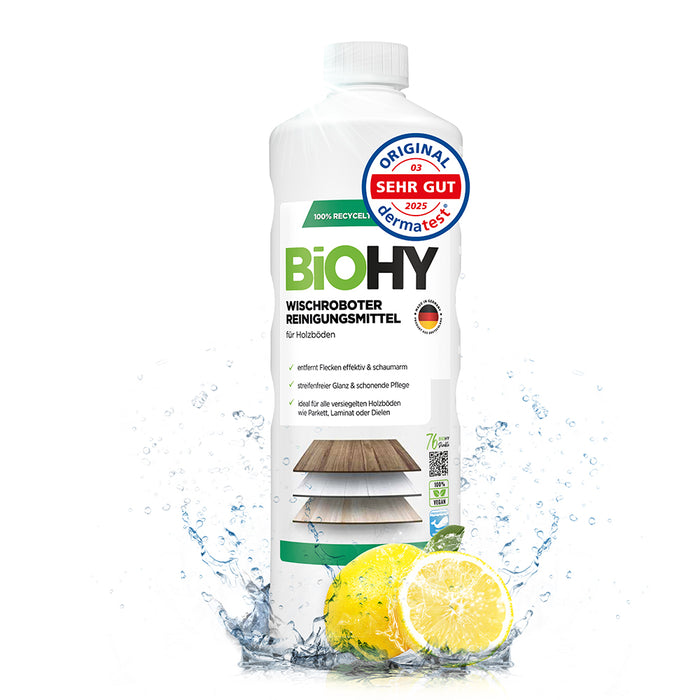 BiOHY Nettoyant pour robot d'essuyage, Nettoyant pour robot d'essuyage, Nettoyant pour sol non polluant, Bio concentré
