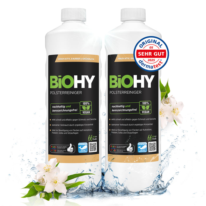 BiOHY nettoyant pour meubles rembourrés, nettoyant pour textiles, nettoyant pour meubles rembourrés, nettoyant pour canapés