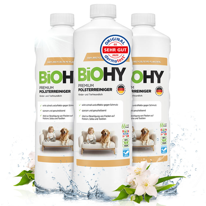 BiOHY Premium nettoyant pour meubles rembourrés, nettoyant pour textiles, nettoyant pour meubles rembourrés, nettoyant pour canapés