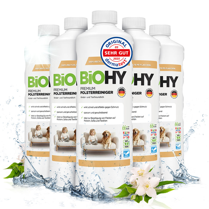 BiOHY Premium nettoyant pour meubles rembourrés, nettoyant pour textiles, nettoyant pour meubles rembourrés, nettoyant pour canapés