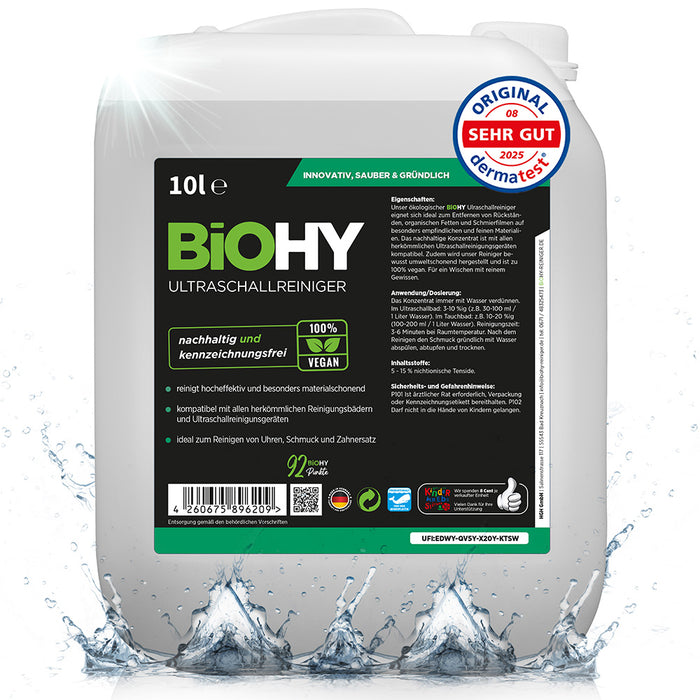 BiOHY ultrasonic cleaner, ultrasonic bath cleaner, ultrasonic cleaning agent, cleaner for ultrasonic device