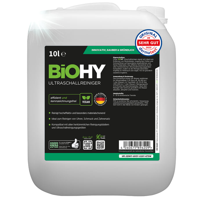 BiOHY Nettoyeur à ultrasons, Nettoyeur de bain à ultrasons, Nettoyeur pour appareil à ultrasons