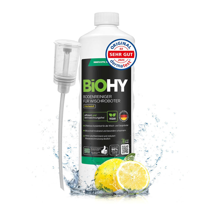 BiOHY Nettoyant sols pour robots de nettoyage, Nettoyant bio, Entretien des sols, Nettoyant sols non moussant