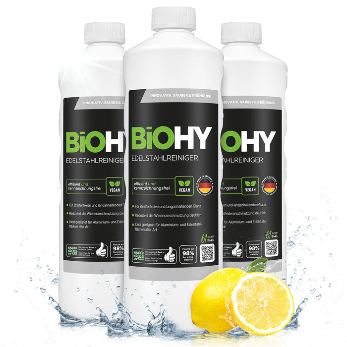 BiOHY nettoyant inox, nettoyant inox spray, produit d'entretien inox, produit de nettoyage inox