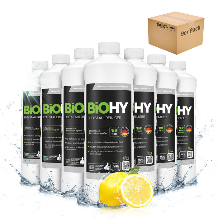 BiOHY nettoyant inox, nettoyant inox spray, produit d'entretien inox, produit de nettoyage inox