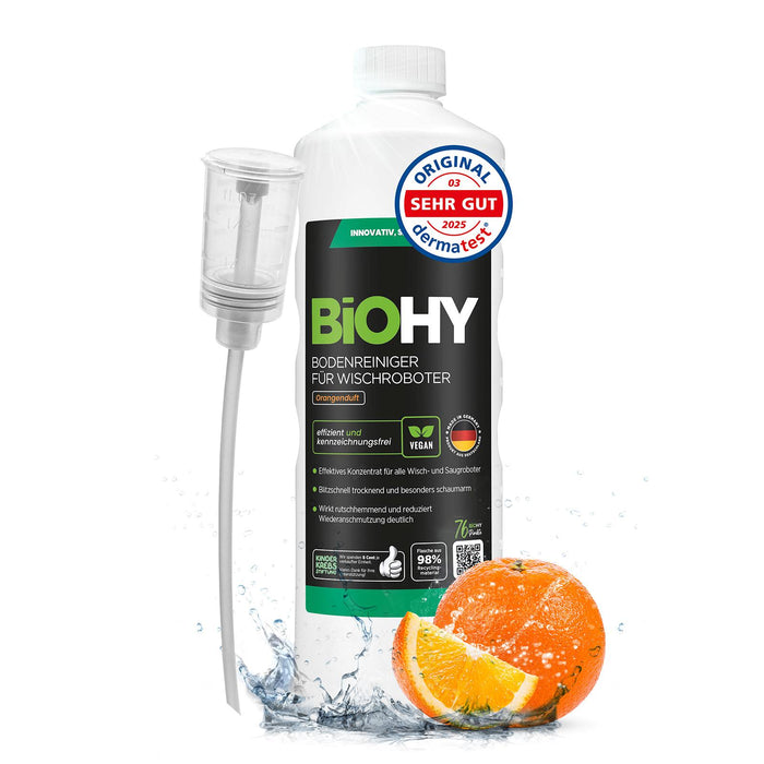 BiOHY Nettoyant sols pour robots de nettoyage, Nettoyant bio, Entretien des sols, Nettoyant sols non moussant