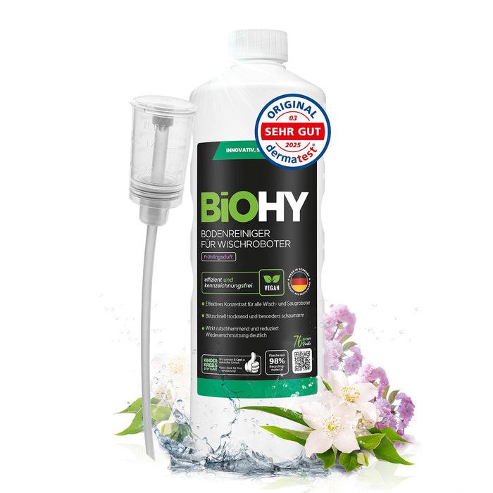 BiOHY Nettoyant sols pour robots de nettoyage, Nettoyant bio, Entretien des sols, Nettoyant sols non moussant