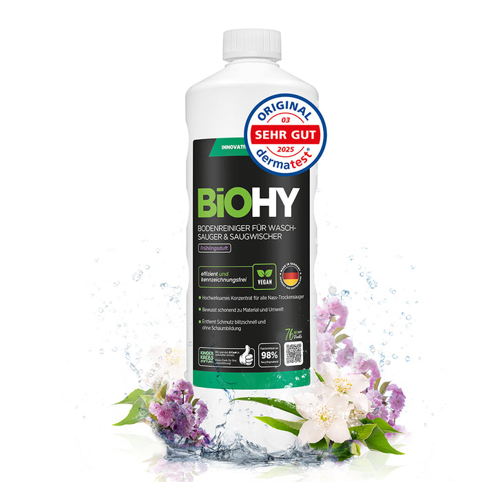 BiOHY Bodenreiniger für Waschsauger & Saugwischer mit Frühlingsduft