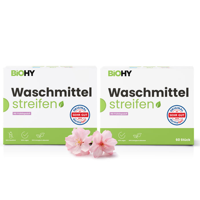 BiOHY laundry detergent sheets, laundry detergent strips, travel detergent, water-soluble washing paper