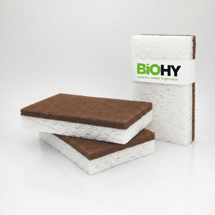 BiOHY éponges coco, éponge à vaisselle, éponge de cuisine, éponge de nettoyage
