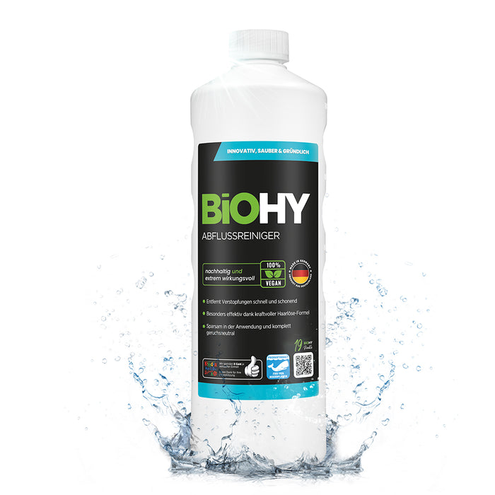 BiOHY déboucheur de canalisations, nettoyant pour tuyaux, produit sans tuyau, concentré