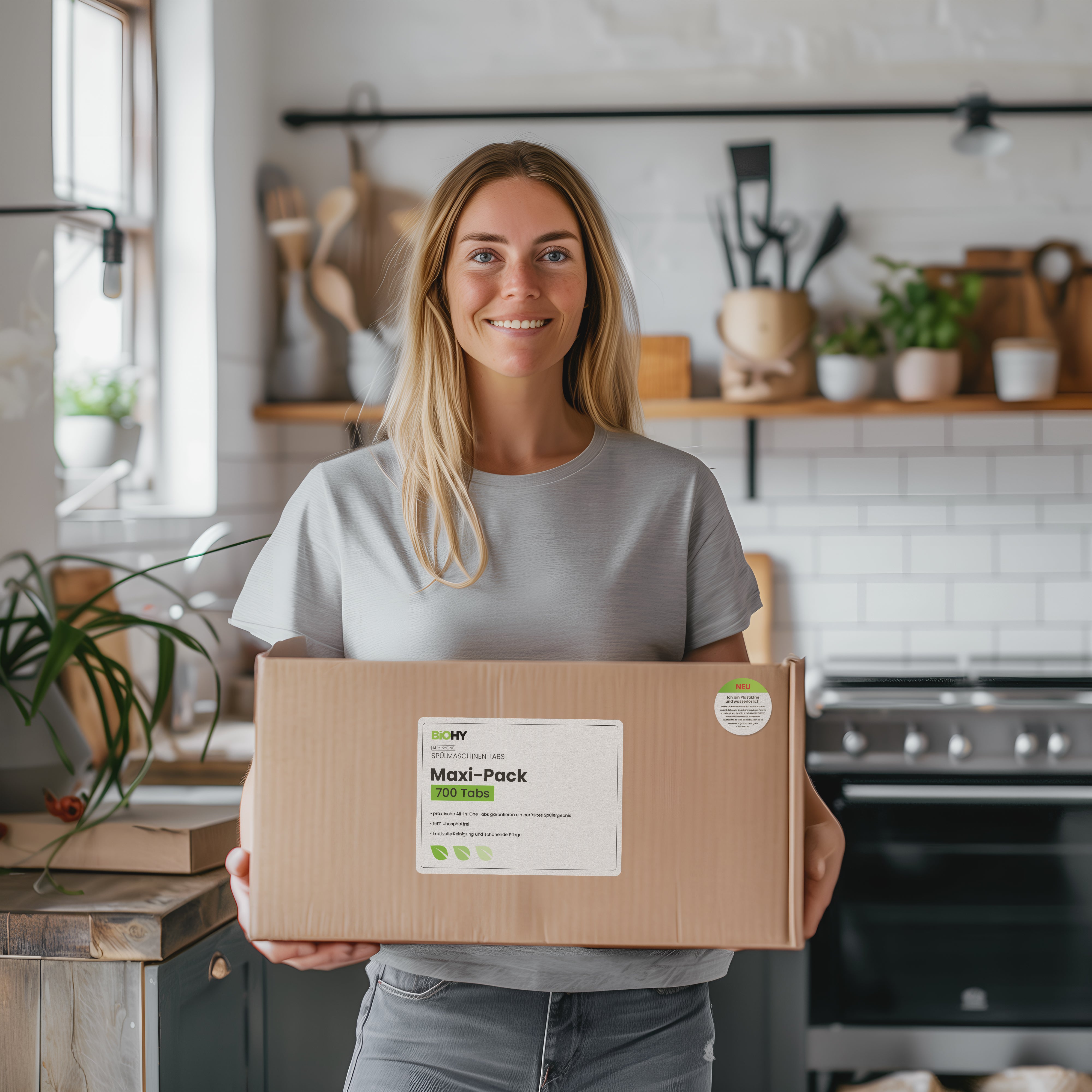 BiOHY All-in-One Dishwasher Tabs, Dishwashing Tabs, Dishwasher Tabs, Rinsing Tabs