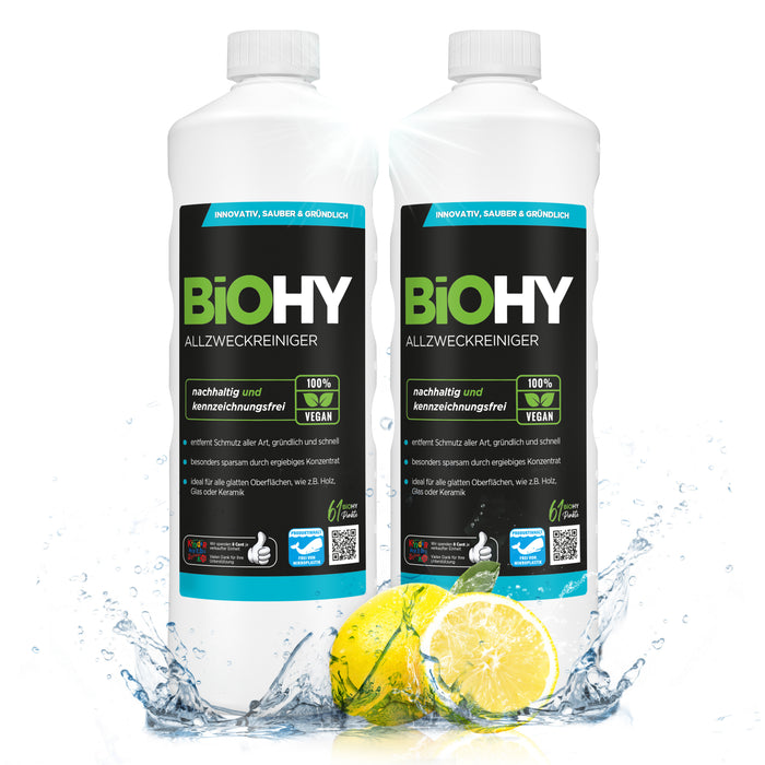 BiOHY all-purpose cleaner, all-purpose cleaner, universal cleaner, organic concentrate
