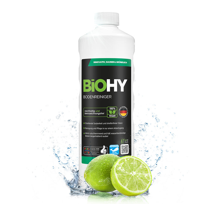 BiOHY floor cleaner, floor cleaner, non-foaming floor cleaner, organic concentrate