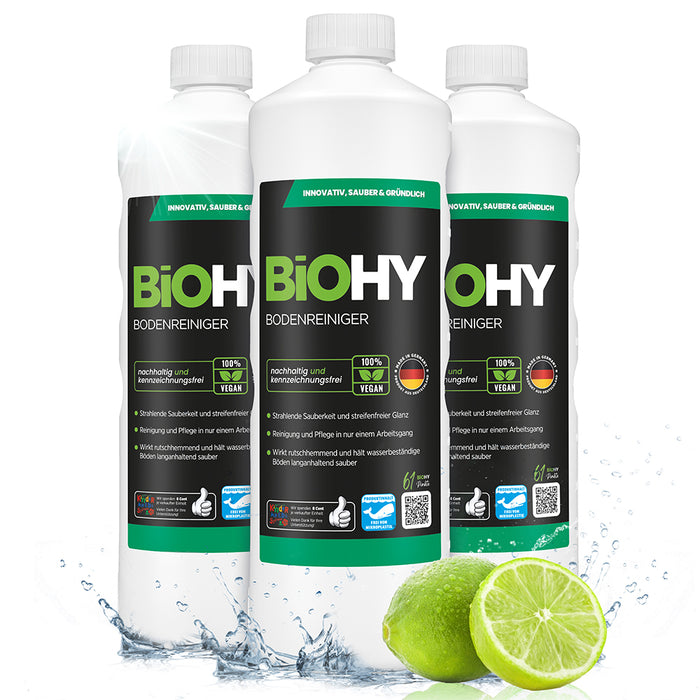 BiOHY floor cleaner, floor cleaner, non-foaming floor cleaner, organic concentrate