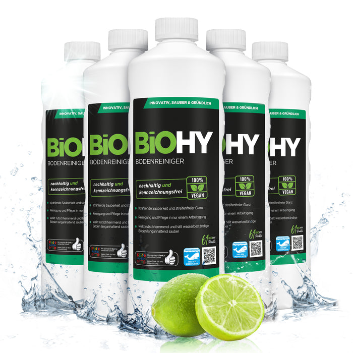 BiOHY nettoyant pour sols, nettoyant pour sols, nettoyant non moussant pour sols, concentré bio