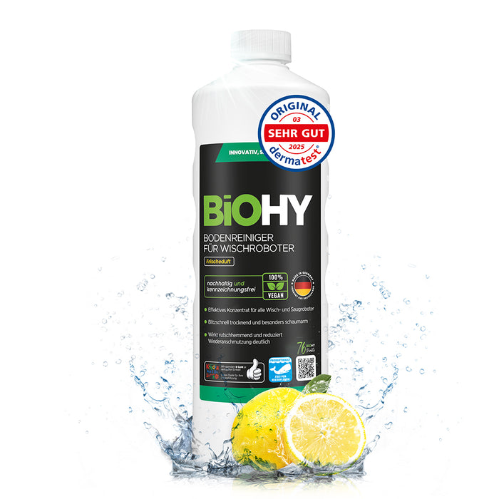 BiOHY Nettoyant sols pour robots de nettoyage, Nettoyant bio, Entretien des sols, Nettoyant sols non moussant
