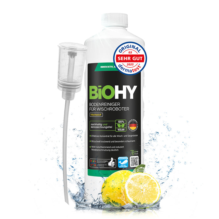 BiOHY Nettoyant sols pour robots de nettoyage, Nettoyant bio, Entretien des sols, Nettoyant sols non moussant