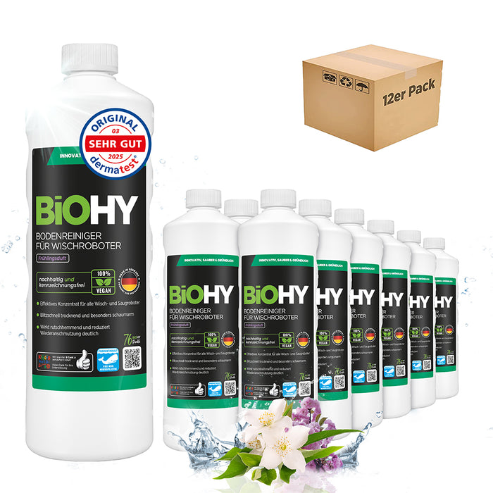 BiOHY Nettoyant sols pour robots de nettoyage, Nettoyant bio, Entretien des sols, Nettoyant sols non moussant