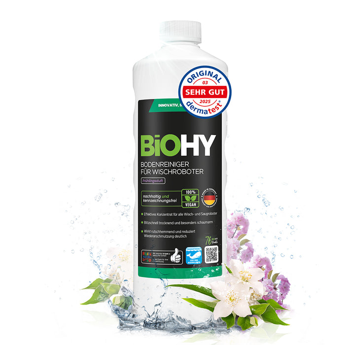 BiOHY Nettoyant sols pour robots de nettoyage, Nettoyant bio, Entretien des sols, Nettoyant sols non moussant