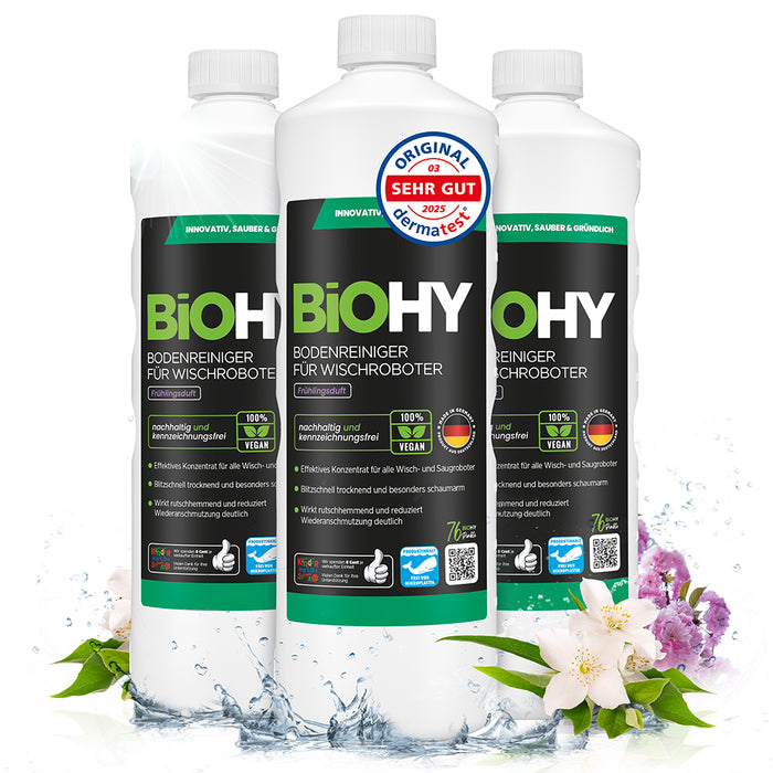BiOHY Nettoyant sols pour robots de nettoyage, Nettoyant bio, Entretien des sols, Nettoyant sols non moussant