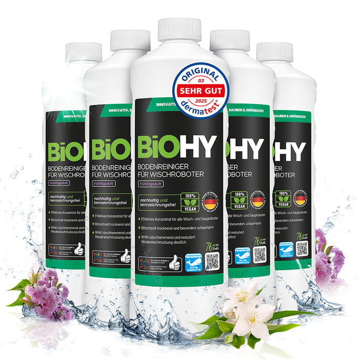 BiOHY Nettoyant sols pour robots de nettoyage, Nettoyant bio, Entretien des sols, Nettoyant sols non moussant