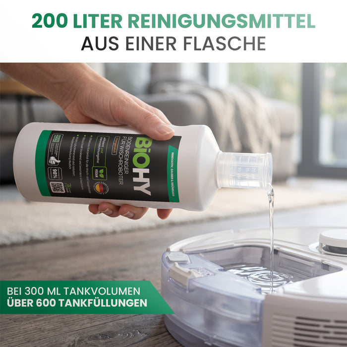BiOHY Nettoyant sols pour robots de nettoyage, Nettoyant, Entretien des sols, Nettoyant sols non moussant