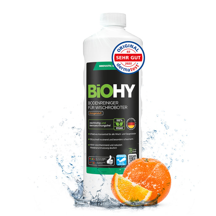 BiOHY Nettoyant sols pour robots de nettoyage, Nettoyant bio, Entretien des sols, Nettoyant sols non moussant