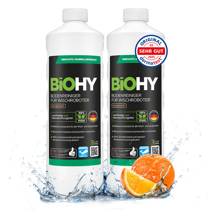 BiOHY Nettoyant sols pour robots de nettoyage, Nettoyant bio, Entretien des sols, Nettoyant sols non moussant