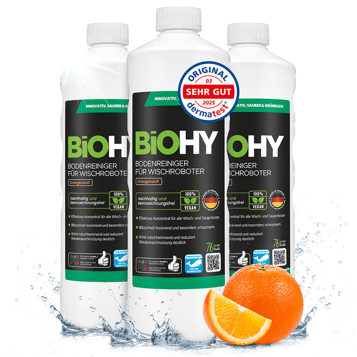 BiOHY Nettoyant sols pour robots de nettoyage, Nettoyant bio, Entretien des sols, Nettoyant sols non moussant