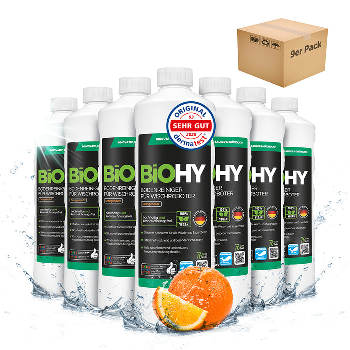 BiOHY Nettoyant sols pour robots de nettoyage, Nettoyant bio, Entretien des sols, Nettoyant sols non moussant