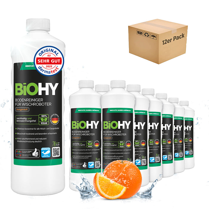 BiOHY Nettoyant sols pour robots de nettoyage, Nettoyant bio, Entretien des sols, Nettoyant sols non moussant