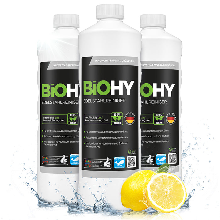 BiOHY nettoyant inox, nettoyant inox spray, produit d'entretien inox, produit de nettoyage inox