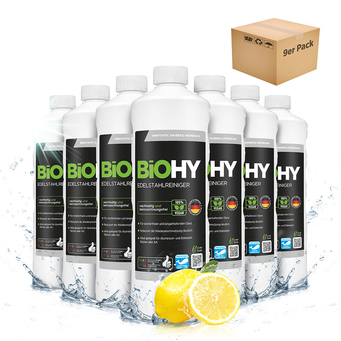 BiOHY nettoyant inox, nettoyant inox spray, produit d'entretien inox, produit de nettoyage inox