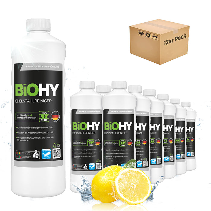 BiOHY nettoyant inox, nettoyant inox spray, produit d'entretien inox, produit de nettoyage inox