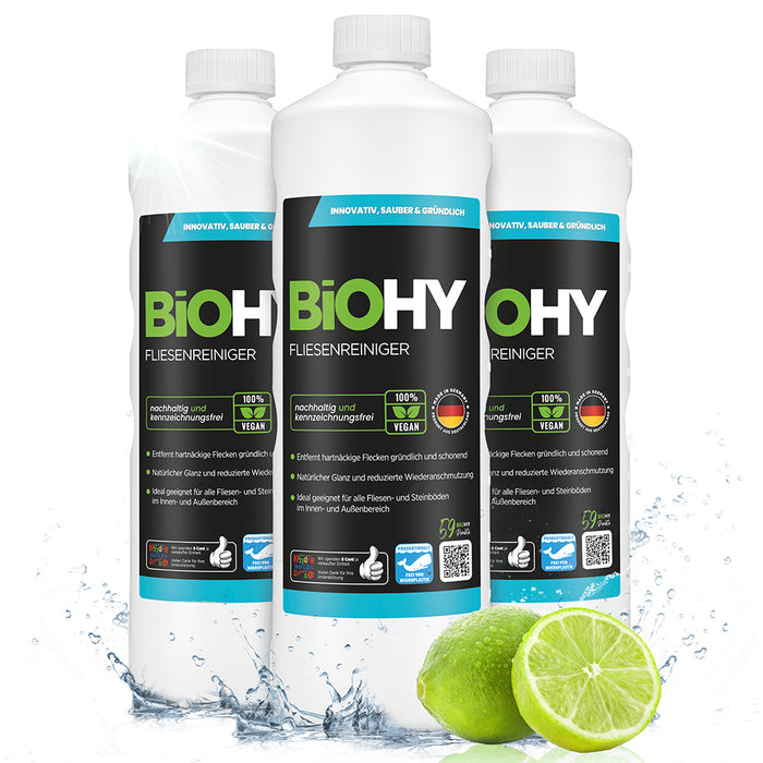 BiOHY nettoyant pour carrelage, nettoyant pour sol carrelé, huile pour carrelage