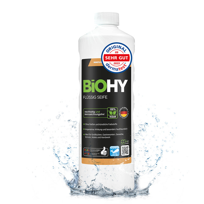 BiOHY Savon liquide, Savon liquide pour les mains, Savon pour le visage, Lotion lavante sensible