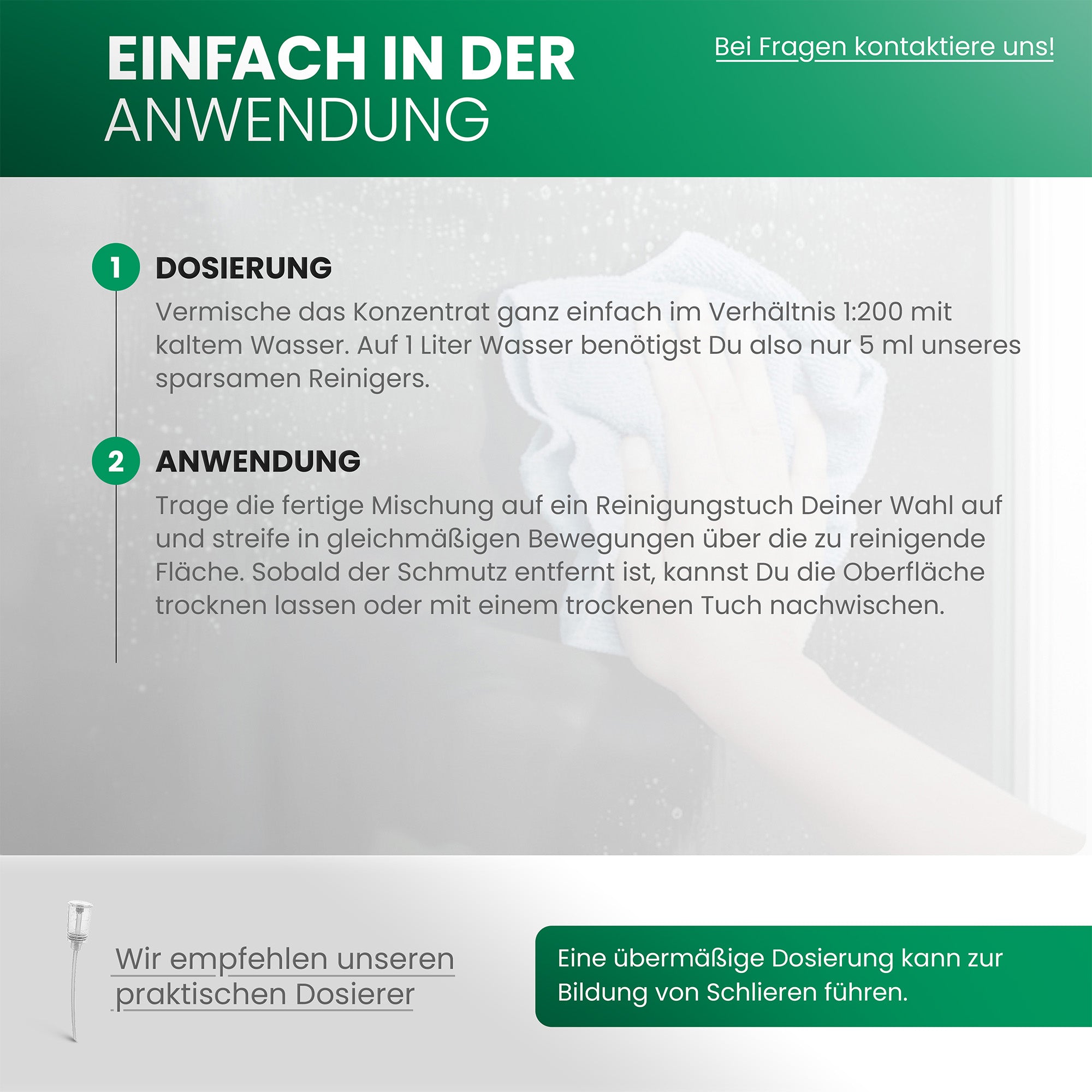 BiOHY glass and surface cleaner, glass cleaner, surface cleaner, window cleaning agent