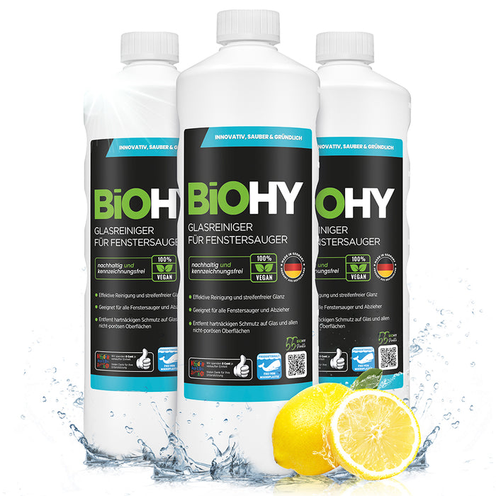 BiOHY Nettoyant pour vitres pour aspirateur de vitres, nettoyant pour vitres