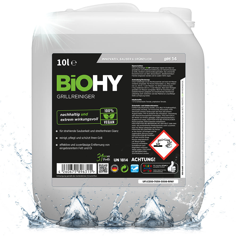 BiOHY nettoyant pour barbecue, nettoyant pour barbecue à gaz, nettoyant pour BBQ, nettoyant pour grille de barbecue