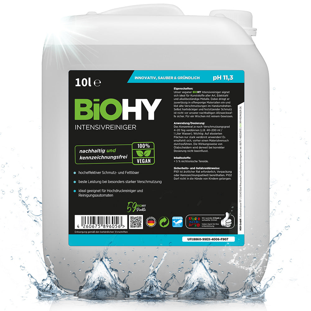 BiOHY intensive cleaner, industrial cleaner, universal cleaner, cleaning agent concentrate