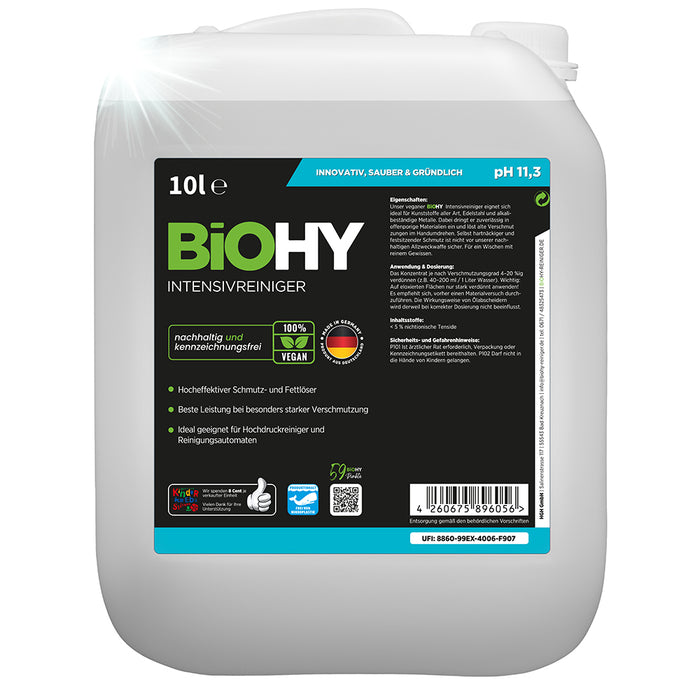 BiOHY intensive cleaner, industrial cleaner, universal cleaner, cleaning agent concentrate