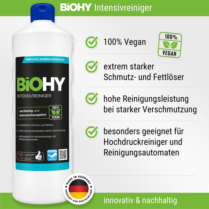 BiOHY intensive cleaner, industrial cleaner, universal cleaner, cleaning agent concentrate