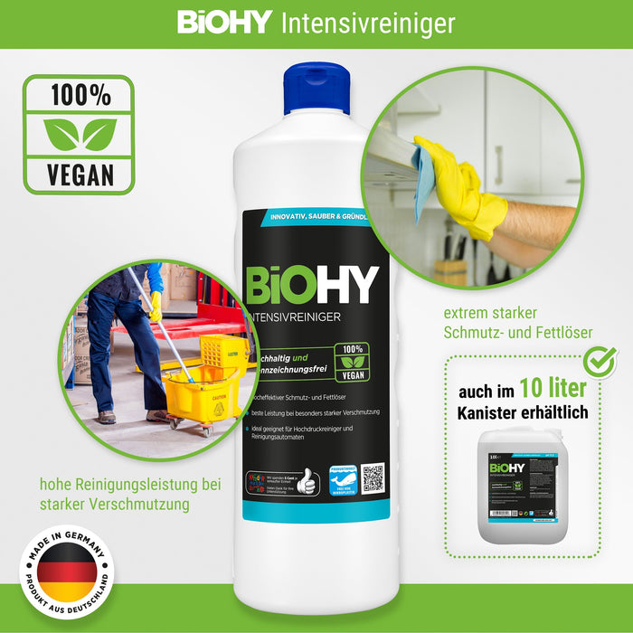 BiOHY intensive cleaner, industrial cleaner, universal cleaner, cleaning agent concentrate