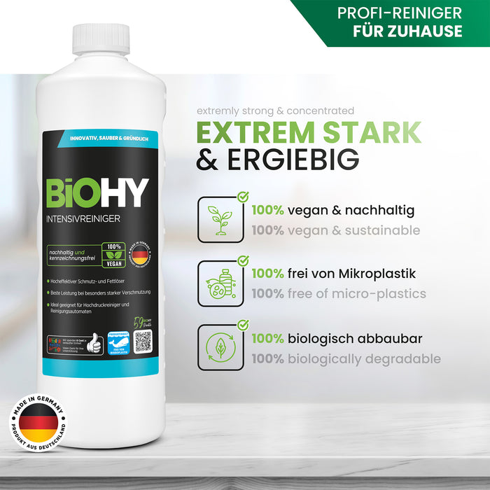BiOHY intensive cleaner, industrial cleaner, universal cleaner, cleaning agent concentrate
