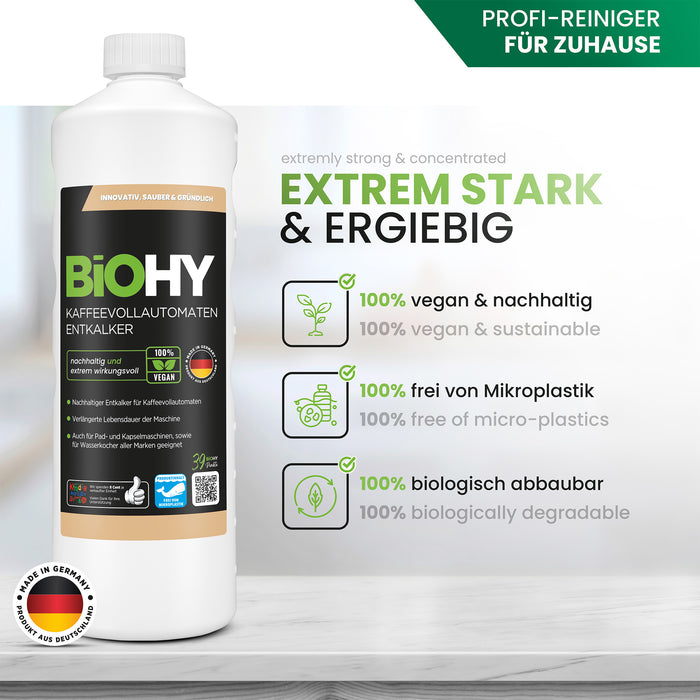 BiOHY fully automatic coffee machines Descaler, limescale remover, descaler, limescale remover