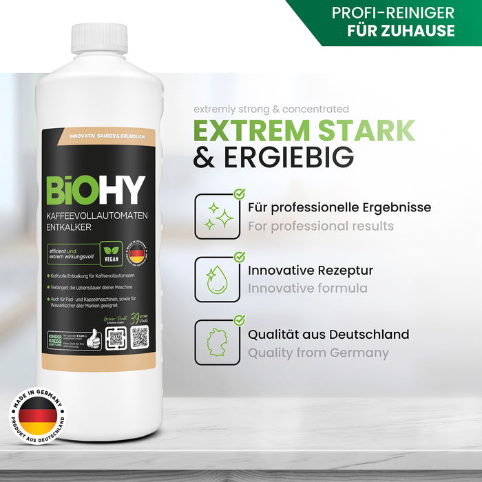 BiOHY fully automatic coffee machines Descaler, limescale remover, descaler, limescale remover