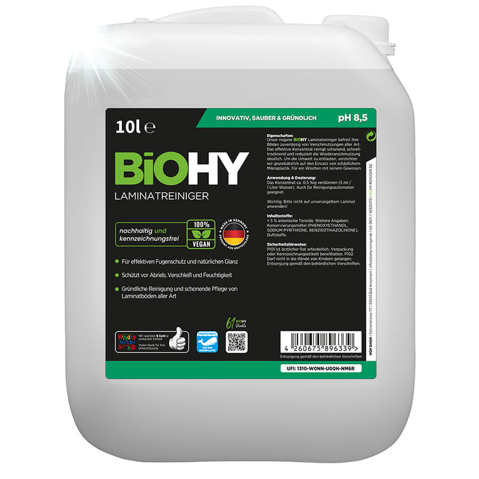 Nettoyant pour stratifiés BiOHY, entretien des stratifiés, nettoyant pour vinyle
