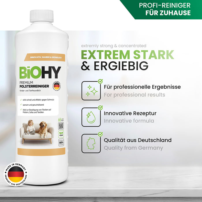 Premium upholstery cleaner, textile cleaner, upholstery cleaning agent, sofa cleaner